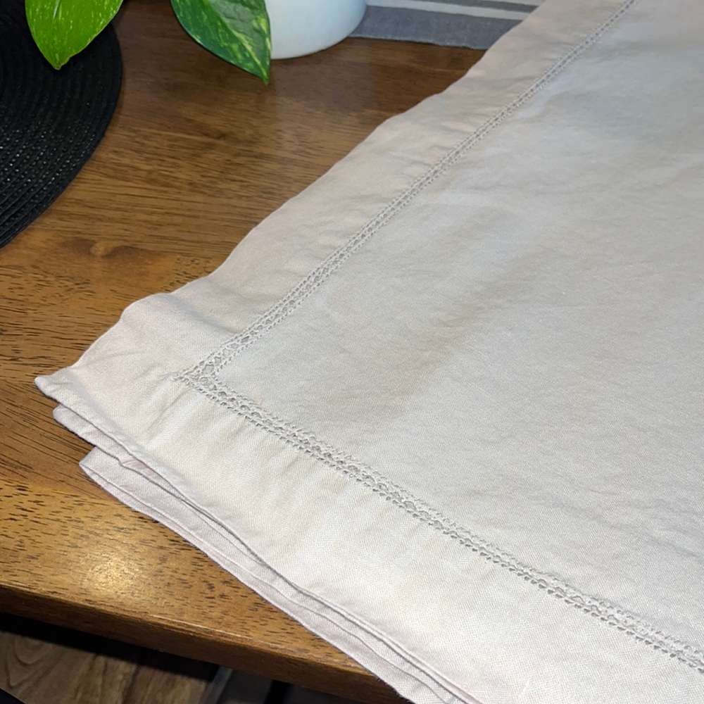 Rodeo Home Tablecloth 72x80 Linen/Cotton